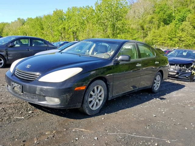 JTHBA30G245016471 - 2004 LEXUS ES 330 BLACK photo 2