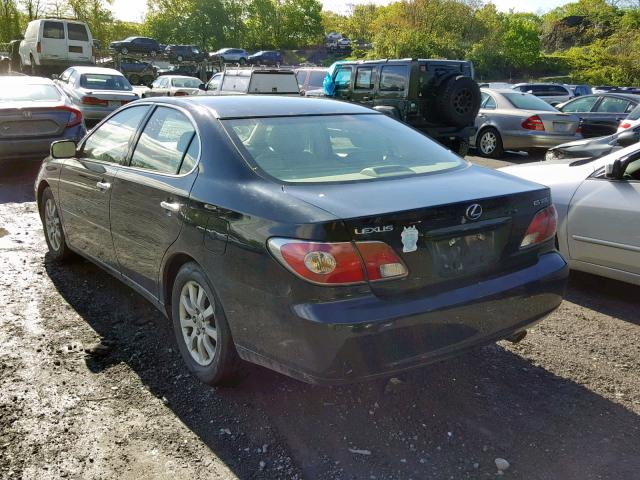 JTHBA30G245016471 - 2004 LEXUS ES 330 BLACK photo 3