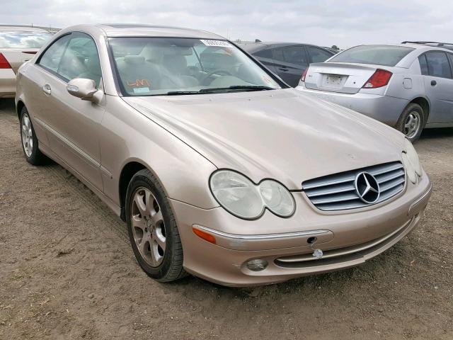 WDBTJ65J53F049824 - 2003 MERCEDES-BENZ CLK 320C BEIGE photo 1