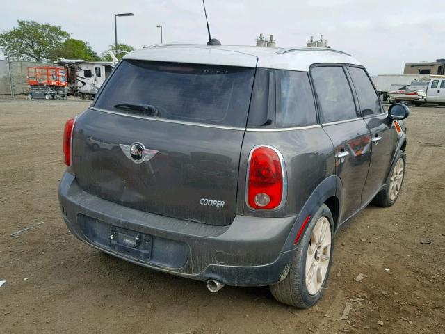 WMWZB3C53BWH94762 - 2011 MINI COOPER COU GRAY photo 4