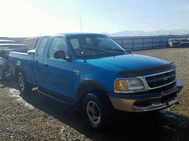 1FTZX18W9WNA49100 - 1998 FORD F150 TEAL photo 1