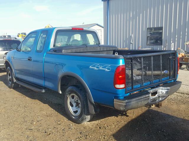 1FTZX18W9WNA49100 - 1998 FORD F150 TEAL photo 3