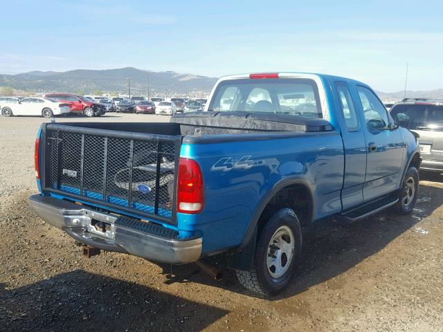 1FTZX18W9WNA49100 - 1998 FORD F150 TEAL photo 4