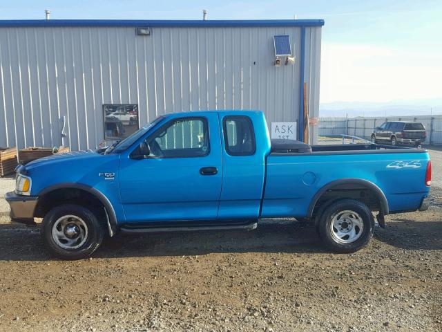 1FTZX18W9WNA49100 - 1998 FORD F150 TEAL photo 9