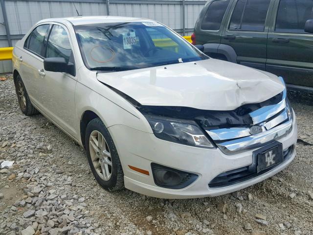 3FAHP0GA2CR312053 - 2012 FORD FUSION S WHITE photo 1