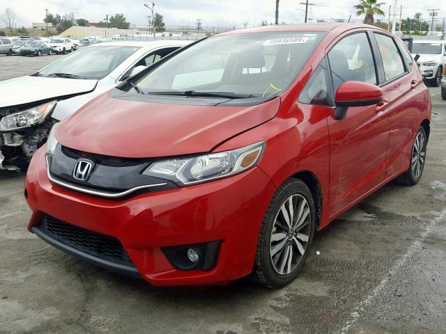 JHMGK5H71GX031703 - 2016 HONDA FIT EX RED photo 2