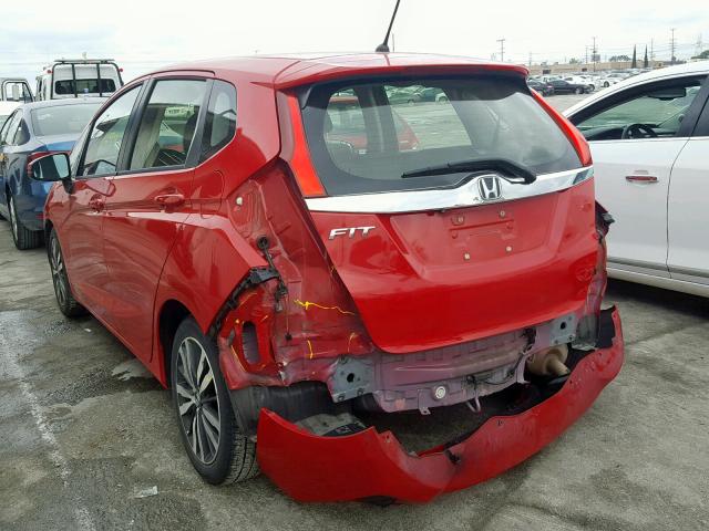 JHMGK5H71GX031703 - 2016 HONDA FIT EX RED photo 3