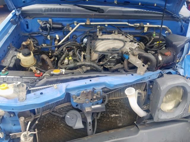 5N1ED28T72C516065 - 2002 NISSAN XTERRA XE BLUE photo 7