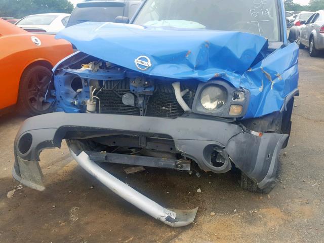 5N1ED28T72C516065 - 2002 NISSAN XTERRA XE BLUE photo 9