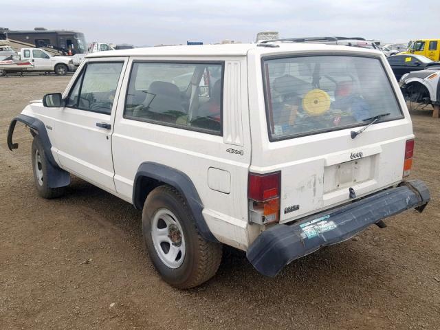 1J4FJ27S8TL201121 - 1996 JEEP CHEROKEE S WHITE photo 3