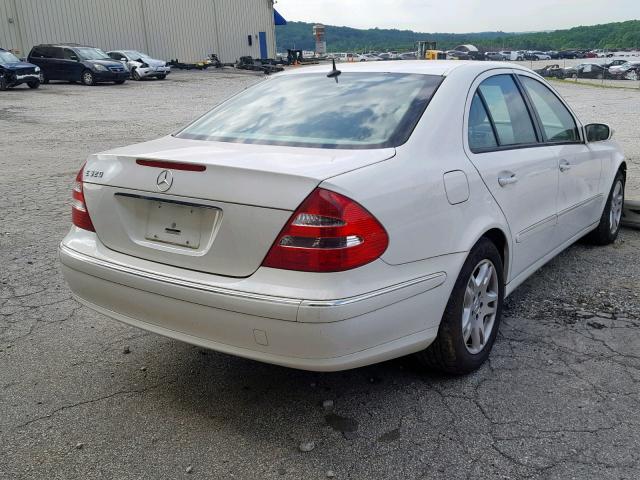 WDBUF65JX3A138937 - 2003 MERCEDES-BENZ E 320 WHITE photo 4