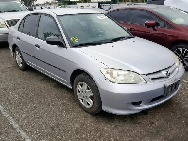 2HGES163X4H563776 - 2004 HONDA CIVIC DX V GRAY photo 1