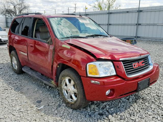 1GKDT13S642340537 - 2004 GMC ENVOY RED photo 1