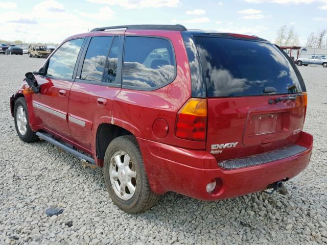 1GKDT13S642340537 - 2004 GMC ENVOY RED photo 3