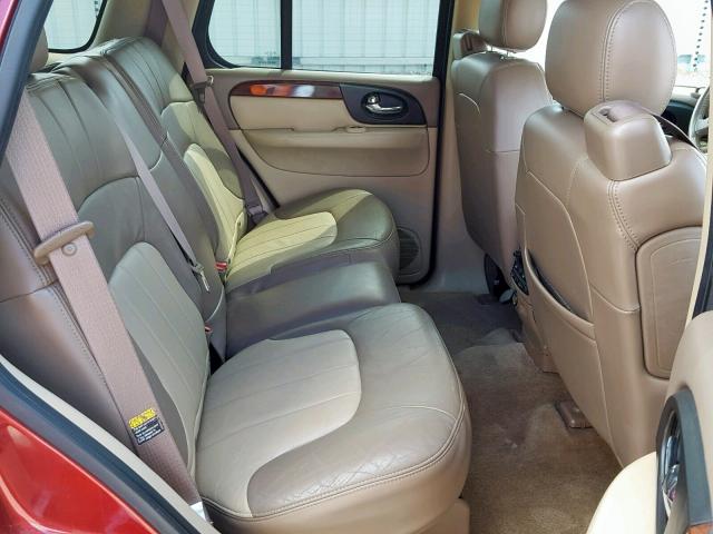 1GKDT13S642340537 - 2004 GMC ENVOY RED photo 6