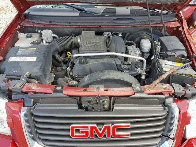 1GKDT13S642340537 - 2004 GMC ENVOY RED photo 7