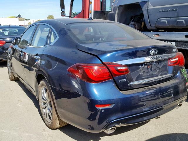 JN1BY1AR2KM585621 - 2019 INFINITI Q70 3.7 LU BLACK photo 3