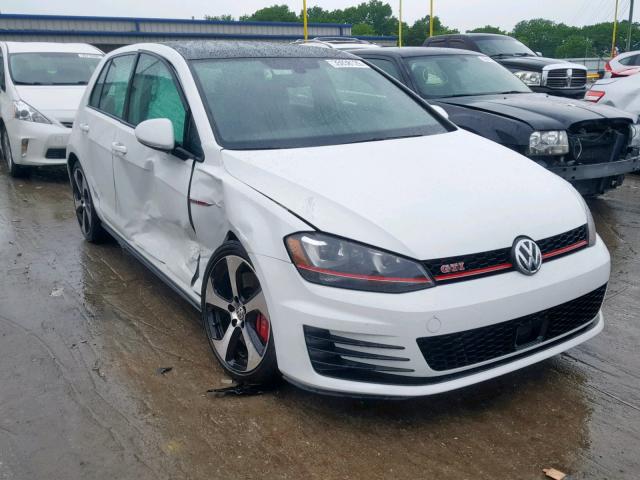 3VW447AUXHM011612 - 2017 VOLKSWAGEN GTI S/SE WHITE photo 1