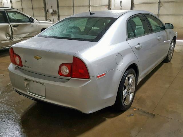 1G1ZC5EB0AF111967 - 2010 CHEVROLET MALIBU 1LT SILVER photo 4