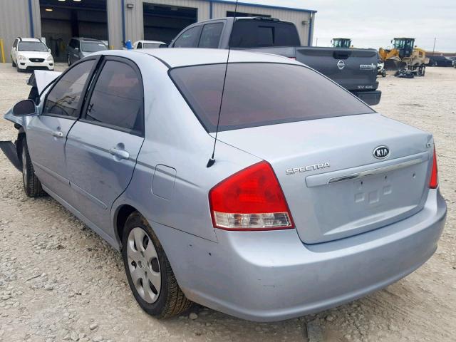 KNAFE121075403056 - 2007 KIA SPECTRA EX BLUE photo 3