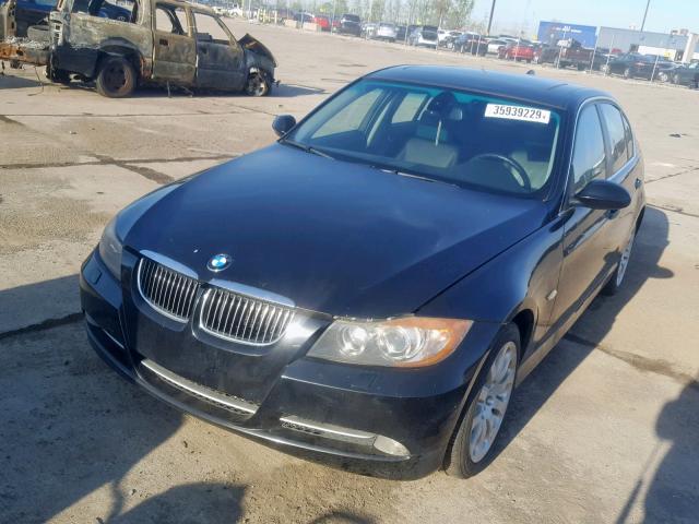 WBAVD53508A010349 - 2008 BMW 335 XI BLACK photo 2