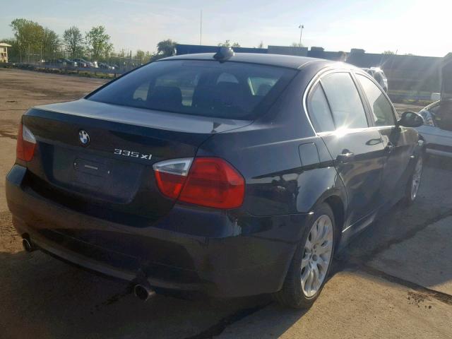 WBAVD53508A010349 - 2008 BMW 335 XI BLACK photo 4