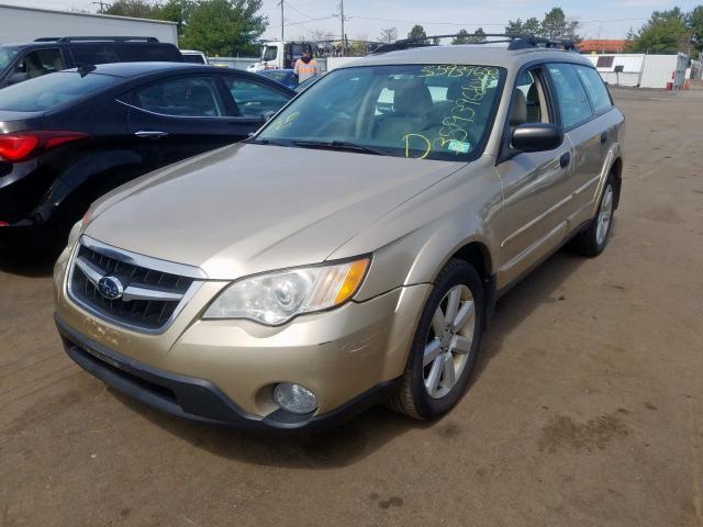 4S4BP61C897311076 - 2009 SUBARU OUTBACK 2.5I  photo 2