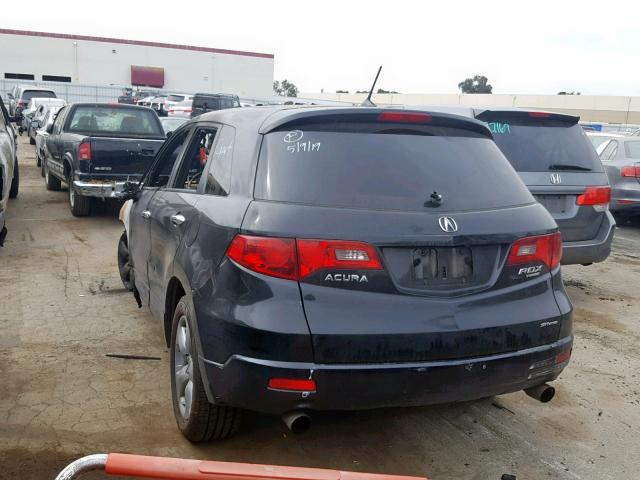 5J8TB18577A013525 - 2007 ACURA RDX TECHNO BLACK photo 3