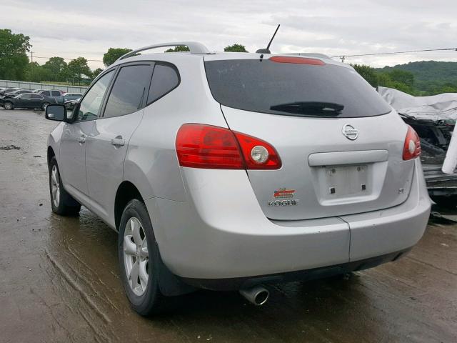 JN8AS58T88W011335 - 2008 NISSAN ROGUE S SILVER photo 3