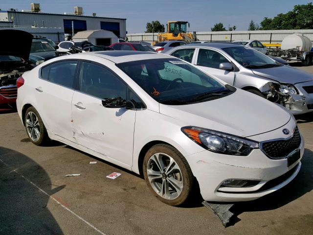 KNAFZ4A89F5406492 - 2015 KIA FORTE EX WHITE photo 1