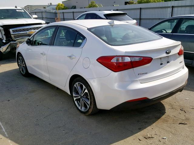 KNAFZ4A89F5406492 - 2015 KIA FORTE EX WHITE photo 3