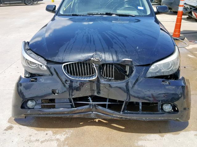 WBANE53546CK83129 - 2006 BMW 525 I BLACK photo 9