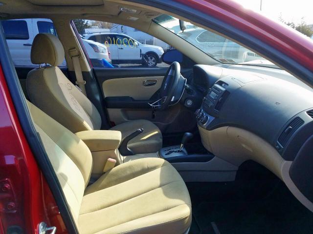 KMHDU4ADXAU049436 - 2010 HYUNDAI ELANTRA BLUE  photo 5