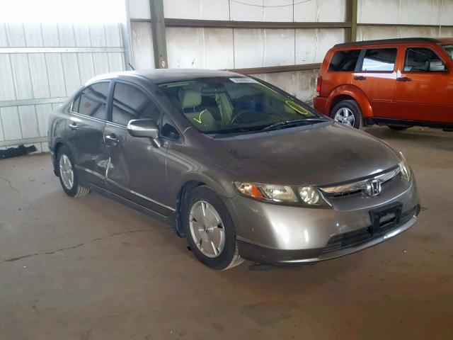 JHMFA36237S023934 - 2007 HONDA CIVIC HYBR TAN photo 1