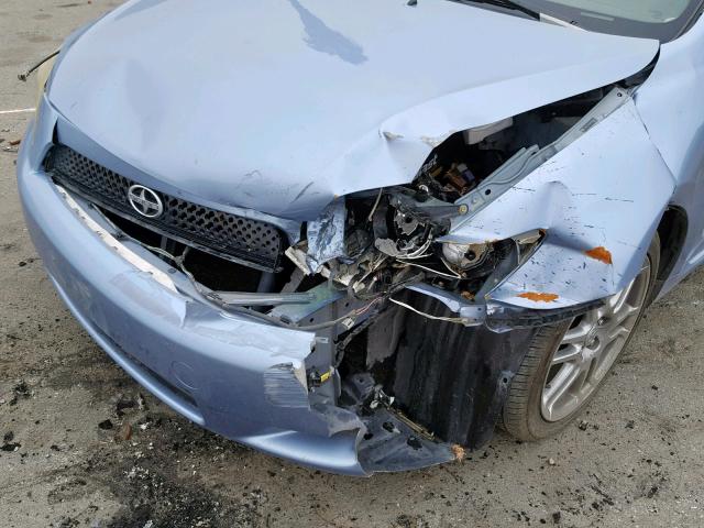 JTKDE167X80248452 - 2008 TOYOTA SCION TC BLUE photo 9