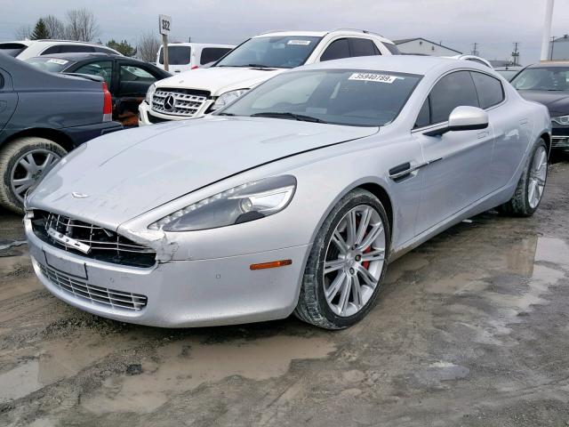 SCFHDDAJ1BAF00904 - 2010 ASTON MARTIN RAPIDE SILVER photo 2