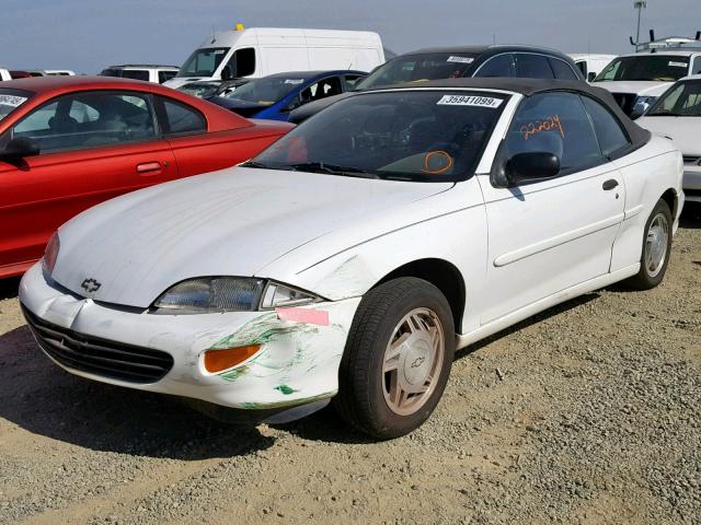 4G1JF32T4VB105977 - 1997 CHEVROLET CAVALIER L WHITE photo 2