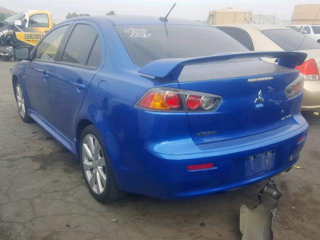 JA32U8FW6FU022446 - 2015 MITSUBISHI LANCER GT BLUE photo 3