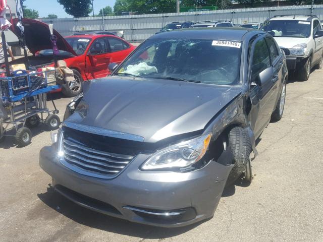 1C3CCBBB5DN513658 - 2013 CHRYSLER 200 TOURIN GRAY photo 2