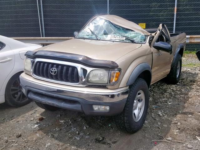 5TEPM62N72Z898257 - 2002 TOYOTA TACOMA TAN photo 2