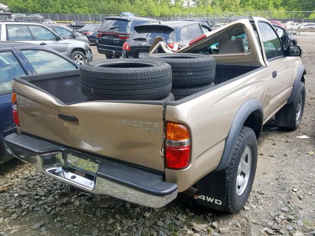 5TEPM62N72Z898257 - 2002 TOYOTA TACOMA TAN photo 4