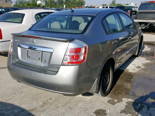 3N1AB6AP3CL646902 - 2012 NISSAN SENTRA 2.0 GRAY photo 4