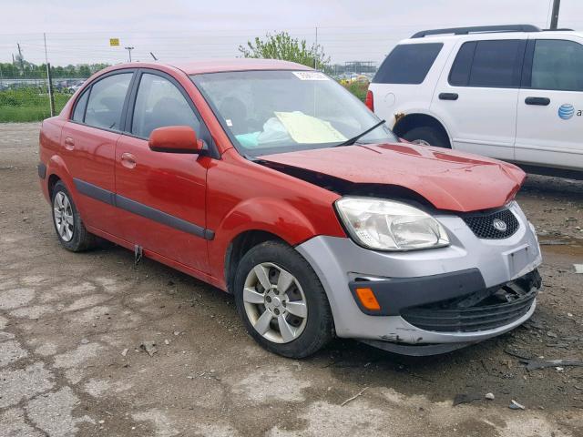 KNADE123966108605 - 2006 KIA RIO RED photo 1