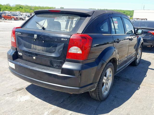 1B3HB48B77D509422 - 2007 DODGE CALIBER SX BLACK photo 4