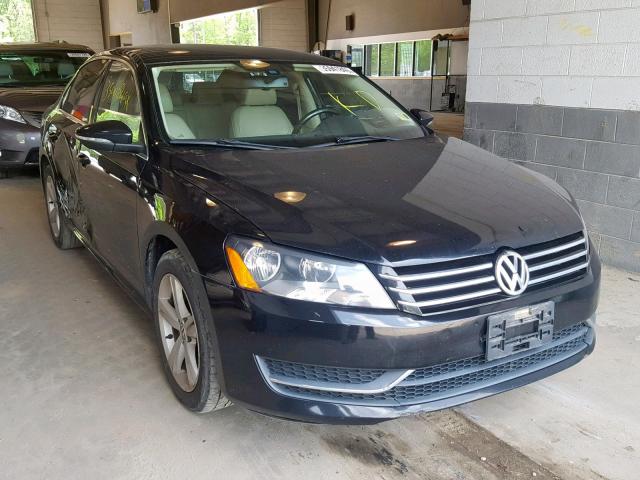 1VWBP7A32CC034060 - 2012 VOLKSWAGEN PASSAT SE BLACK photo 1