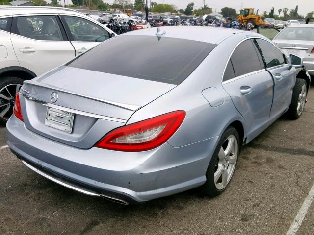 WDDLJ7DB7EA111067 - 2014 MERCEDES-BENZ CLS 550 SILVER photo 4