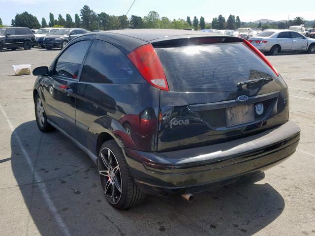 3FAFP31382R176254 - 2002 FORD FOCUS ZX3 BLACK photo 3