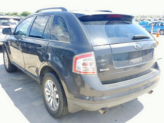 2FMDK38C47BB33618 - 2007 FORD EDGE SEL GRAY photo 3