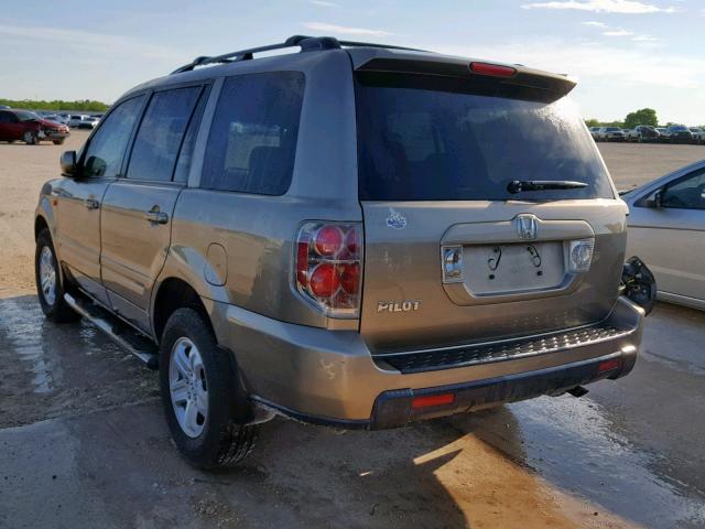 5FNYF28288B018598 - 2008 HONDA PILOT VP GOLD photo 3