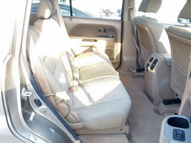 5FNYF28288B018598 - 2008 HONDA PILOT VP GOLD photo 6